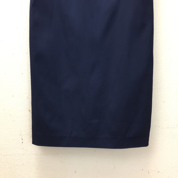 J. Crew Faux Denim Blue Sheath Midi Dress 4 - Picture 4 of 9